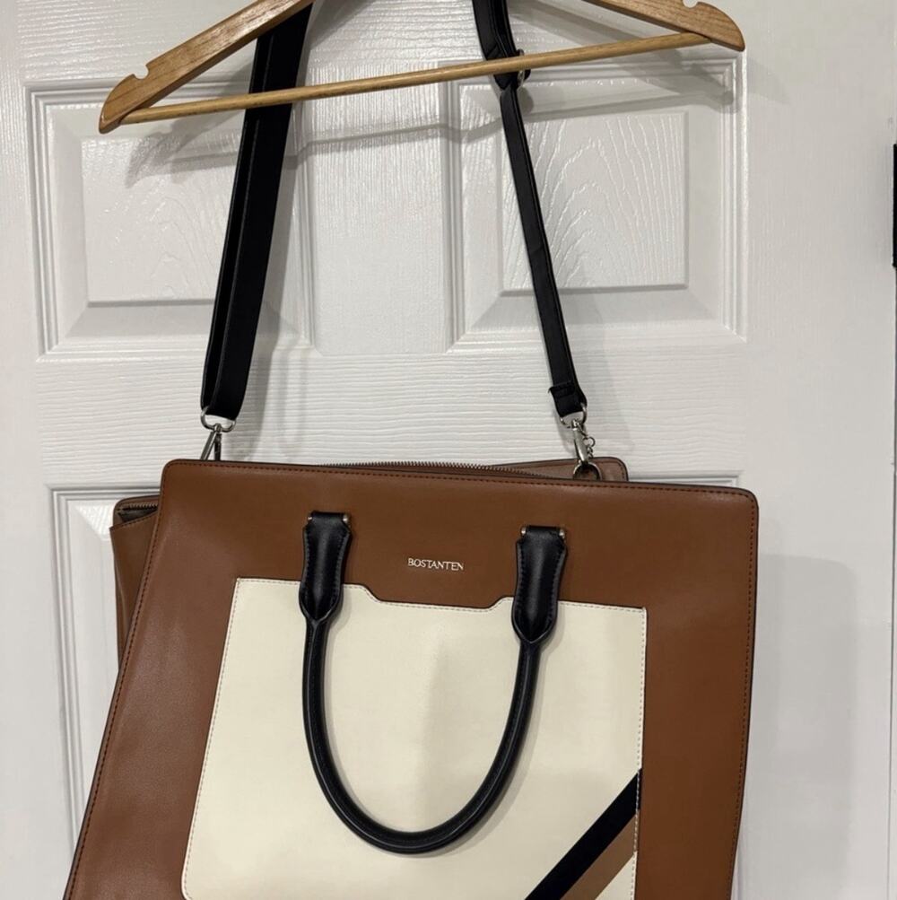 Bostanten Black/Brown Laptop Bag